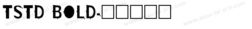 TSTD BOLD字体转换